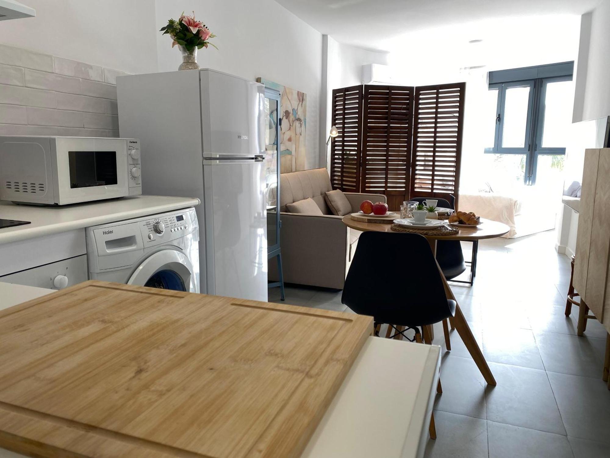 Loft primera línea playa, Cabo de Gata, Wifi Appartement Retamar  Buitenkant foto