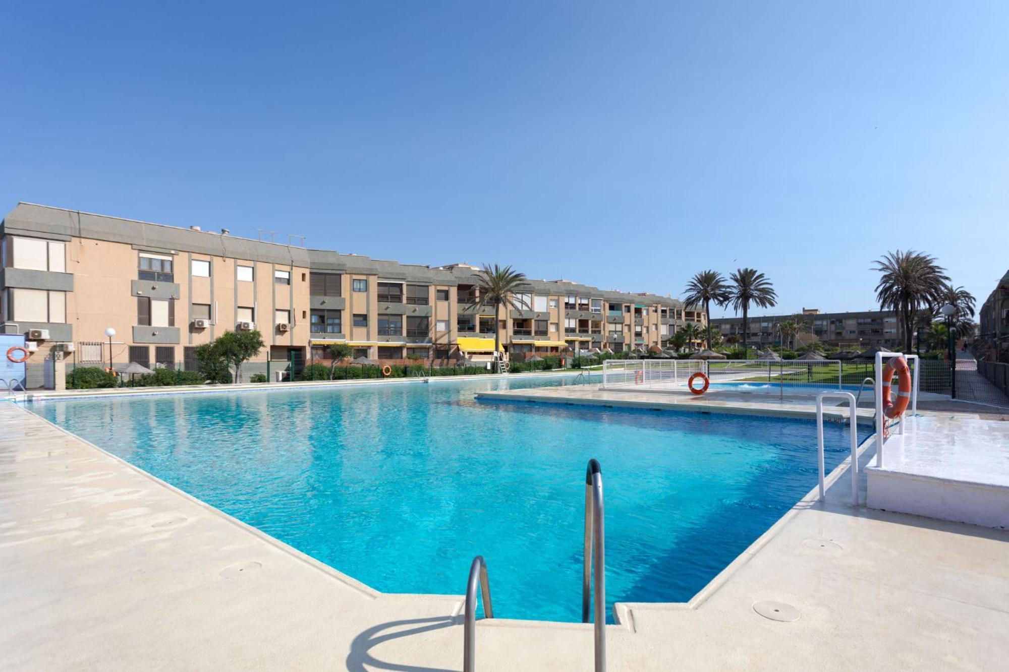 Loft primera línea playa, Cabo de Gata, Wifi Appartement Retamar  Buitenkant foto