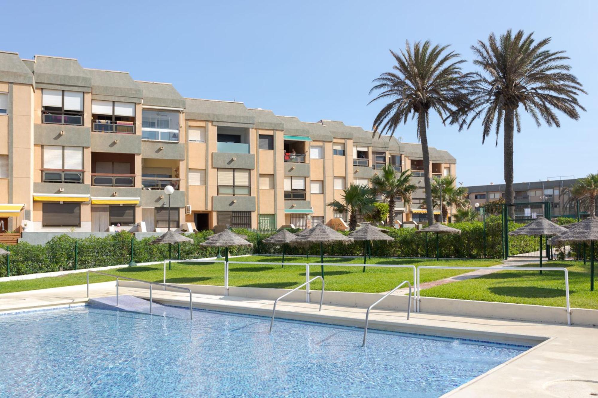 Loft primera línea playa, Cabo de Gata, Wifi Appartement Retamar  Buitenkant foto